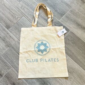 Club Pilates Canvas Tote Bag Workout NWT